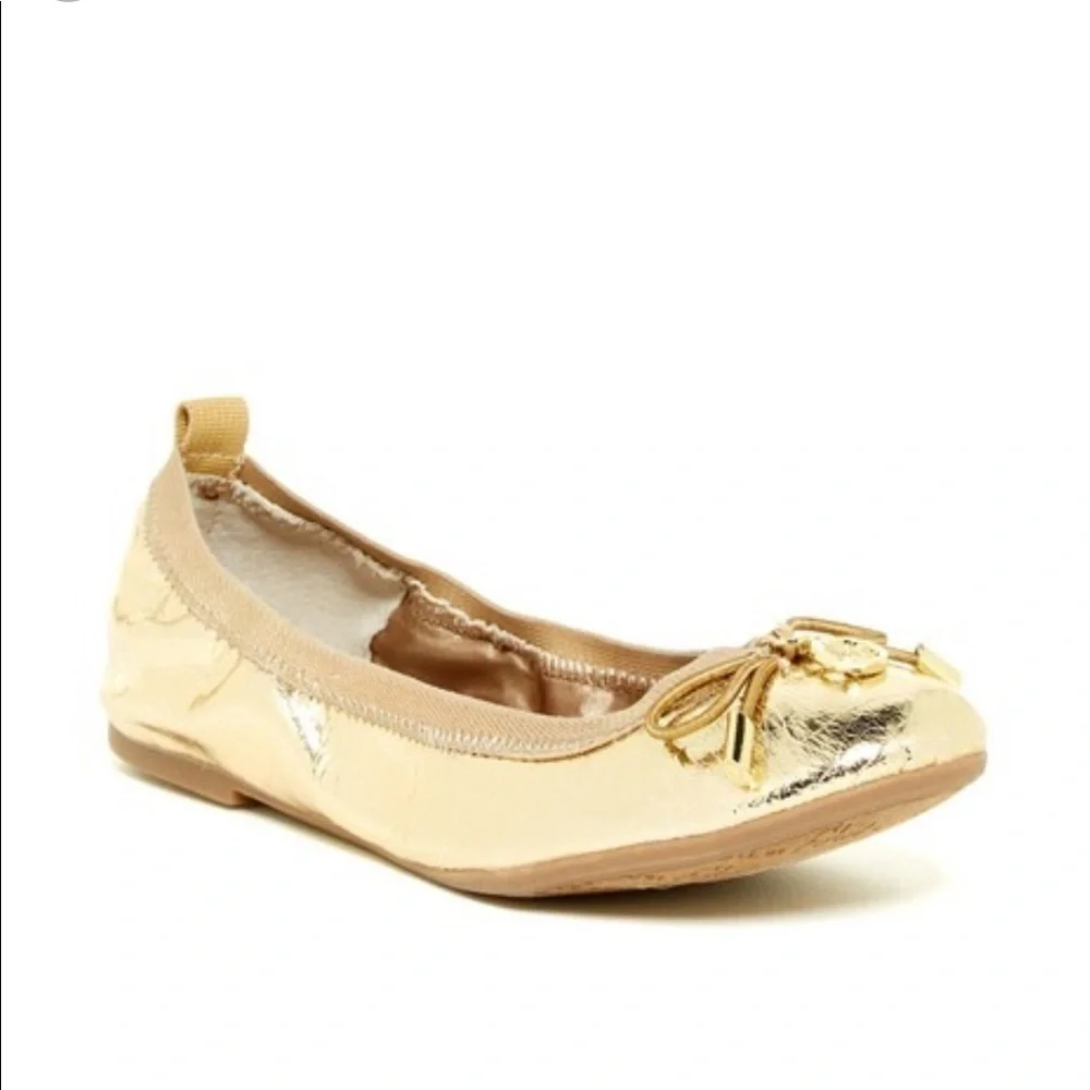 Sam Edelman metallic crackle ballet flat